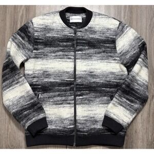 Won Hundred Men's Wool Classic Bomber Zip Jacket Warm Leroy Winter Size 50 US M